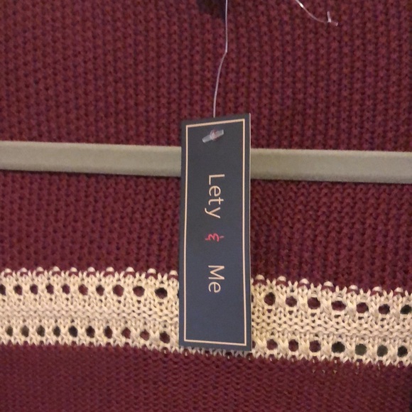 Letty & Me Striped Cardigan size Large New - Picture 5 of 11